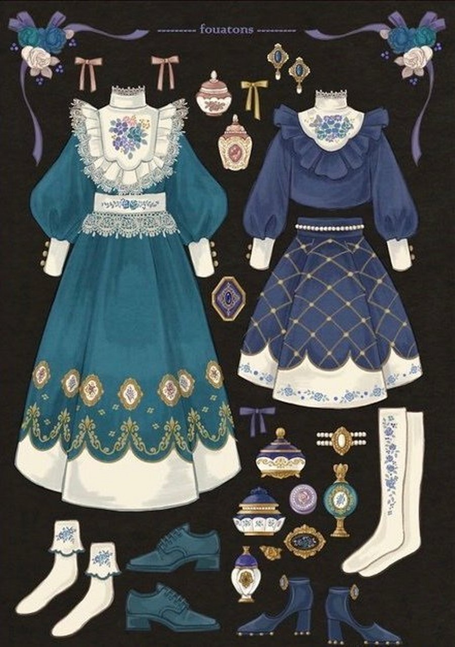 服装素材   插画师|fouatons