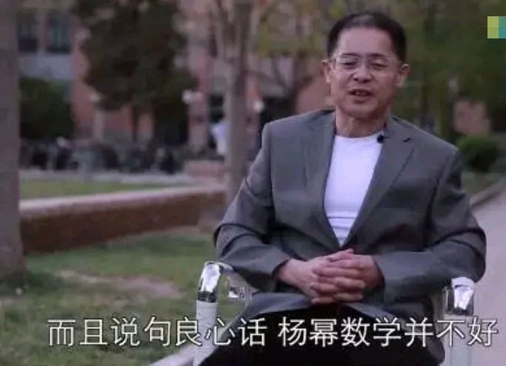 有一次,清华大学知名教授杨晓京,在给学生上课时说:"我家有个亲戚脑子