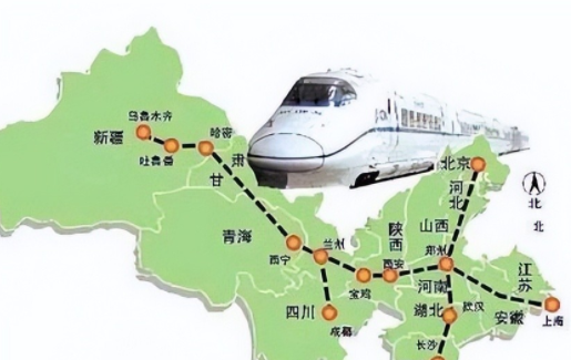 甘肃重量级高铁,线路全长518km,助力河西快速走廊建设