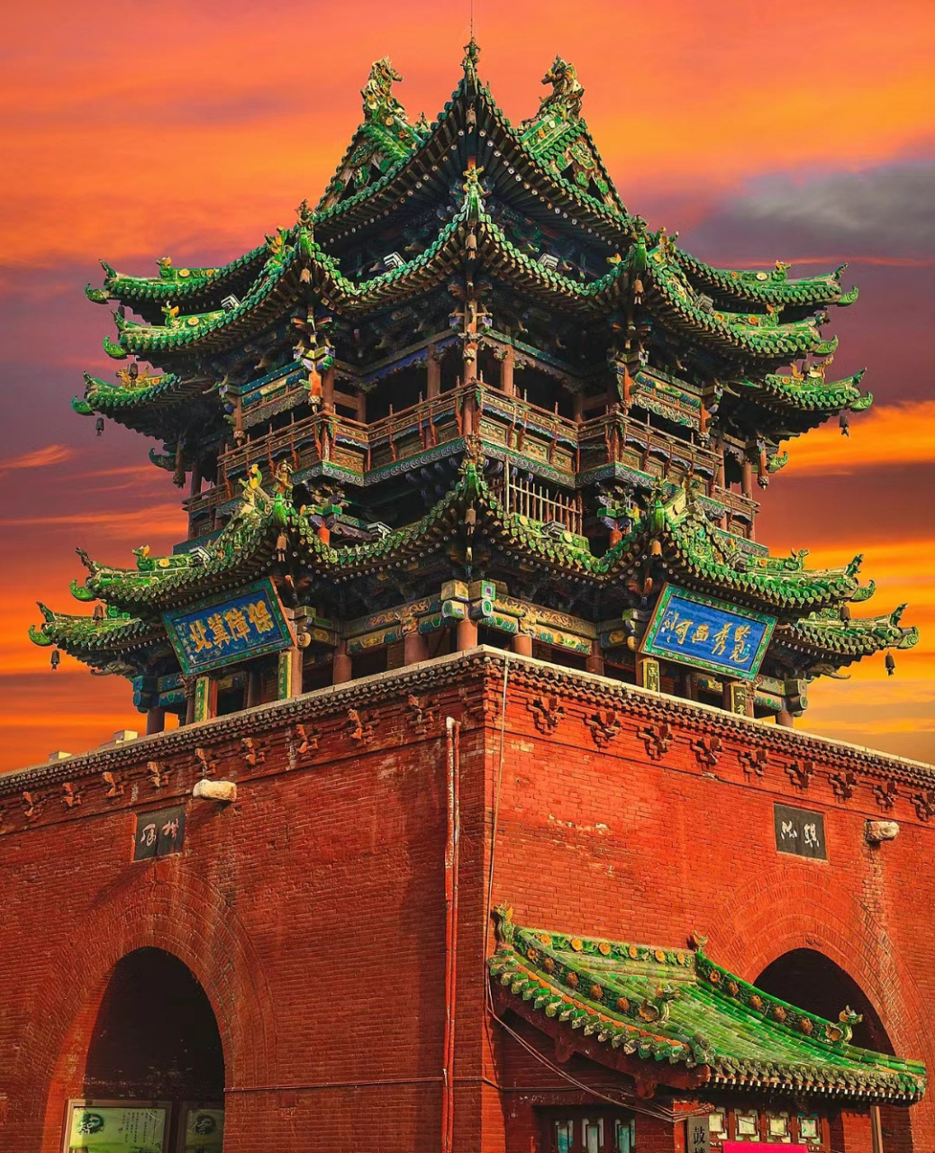 山西临汾的霍州鼓楼,是全国现存为数不多的大型明代楼阁之一,上了最新
