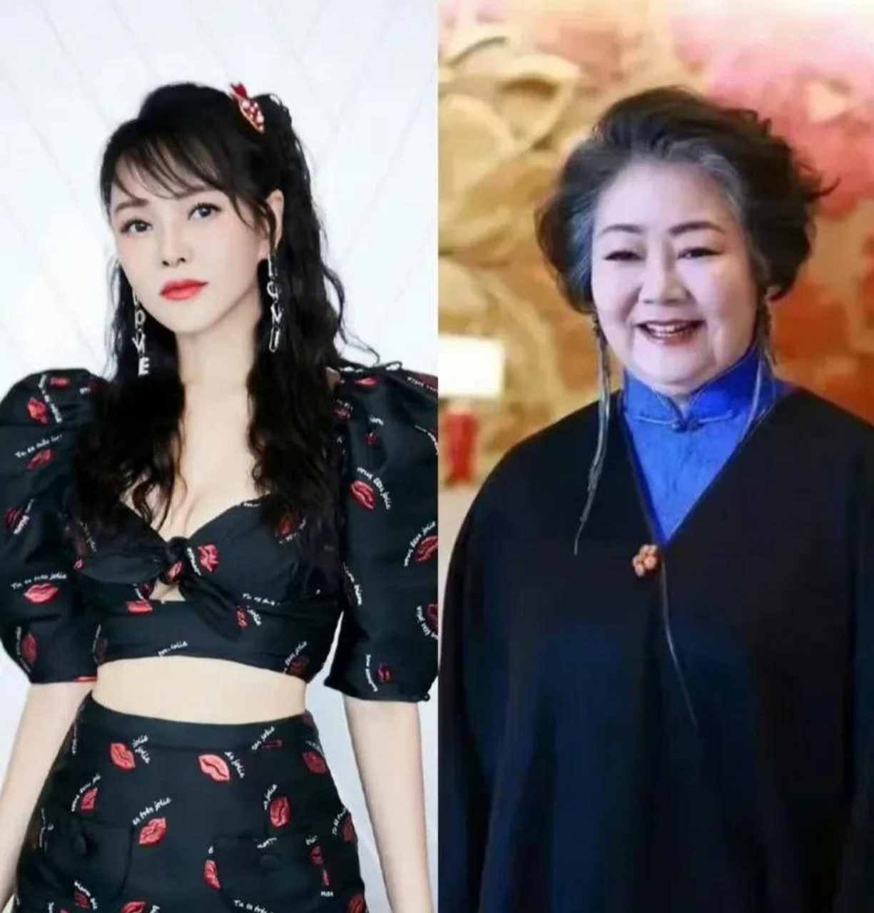 伊能静和萨日娜竟然是同龄人,而且伊能静比她还大8个月,好似两代人!