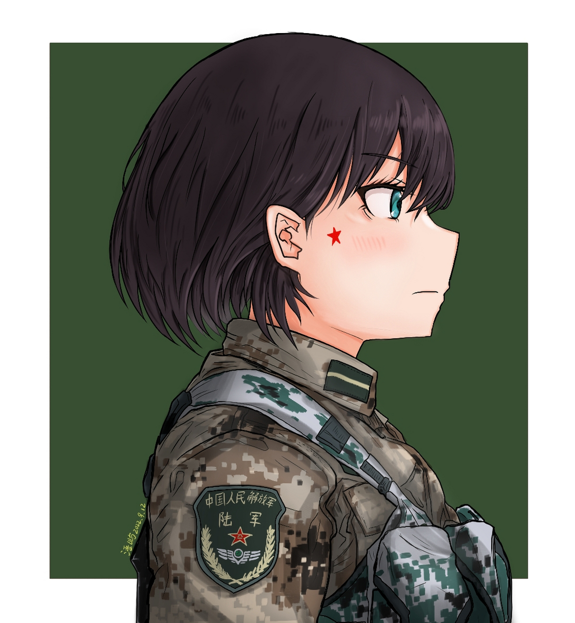 每一套军服都喜欢,可惜我没当兵[可怜]