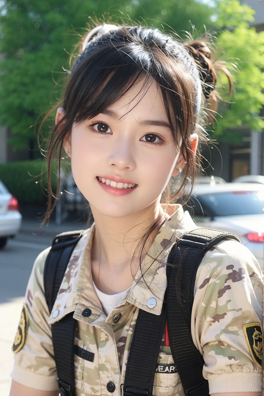 特种女兵迷彩服纯欲系甜美少女写真集#美女# #极品美女# #养眼美女