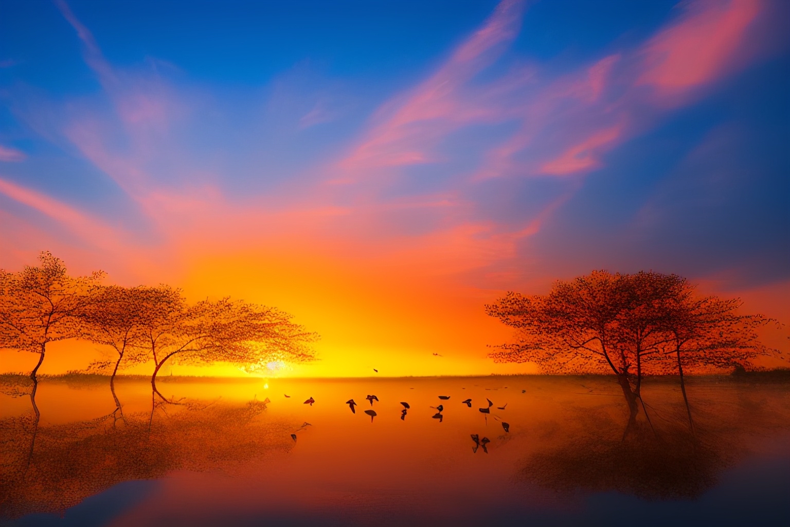 "落霞与孤鹜齐飞,秋水共长天一色":王勃的诗与自然之美