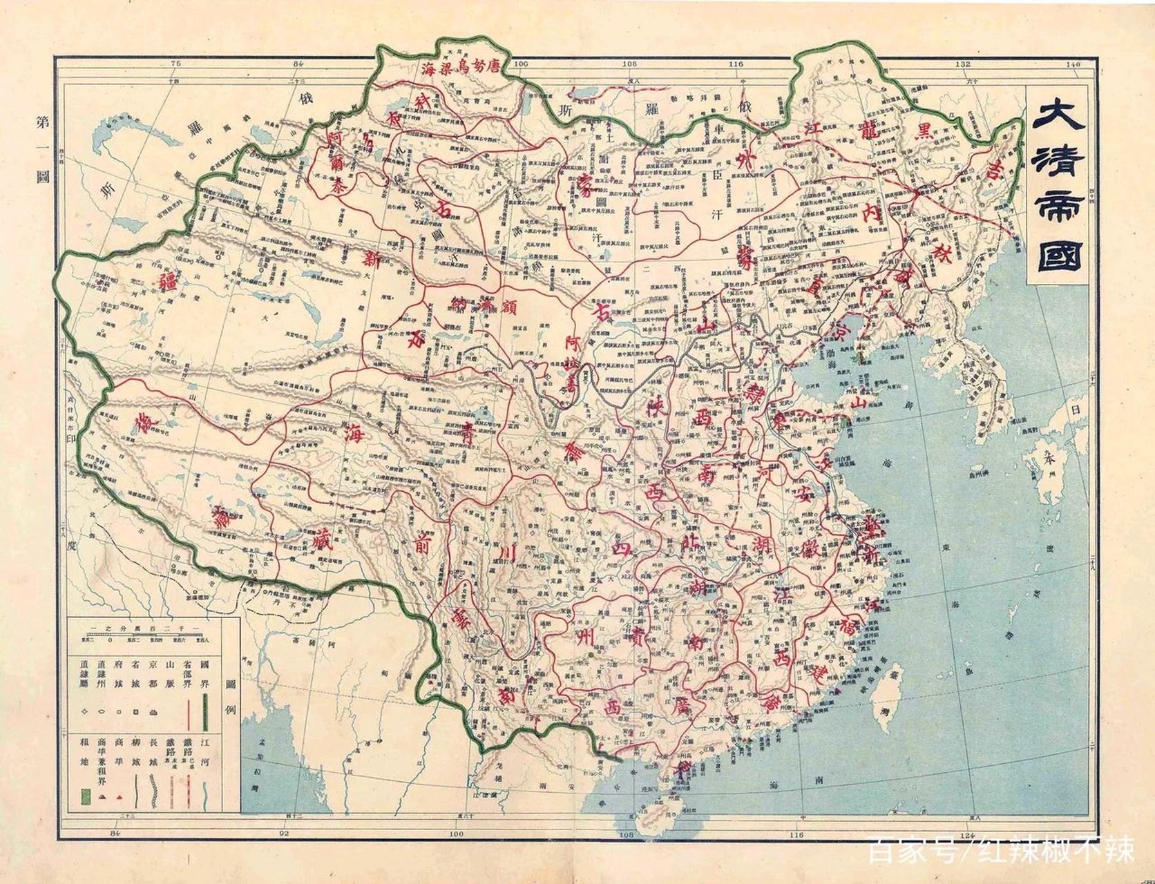 1761年时期的清朝地图,那年统一中原后,把明朝两京十三布政司划为十八