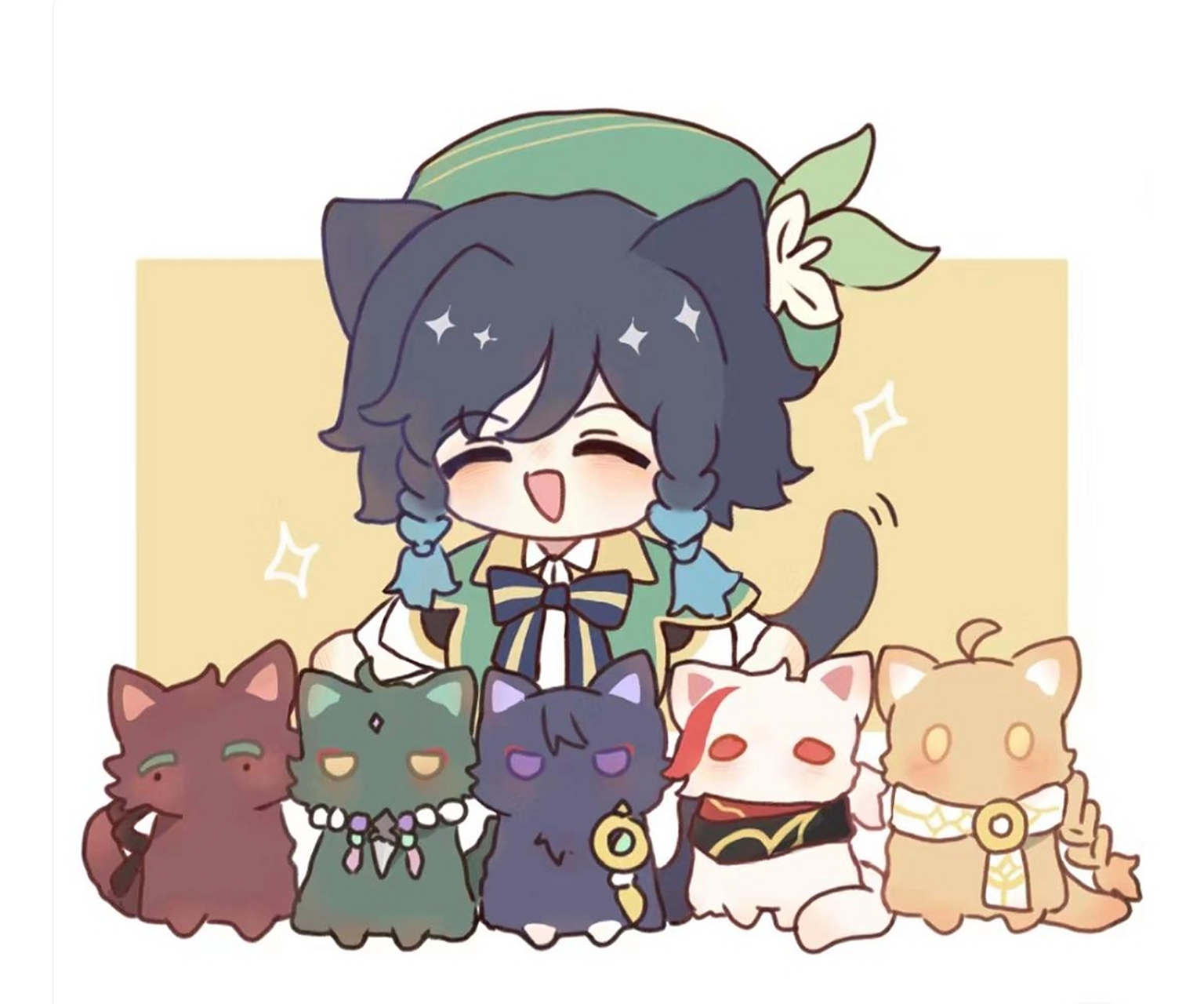 温迪:之前没有猫,现在一个人要养好多猫93