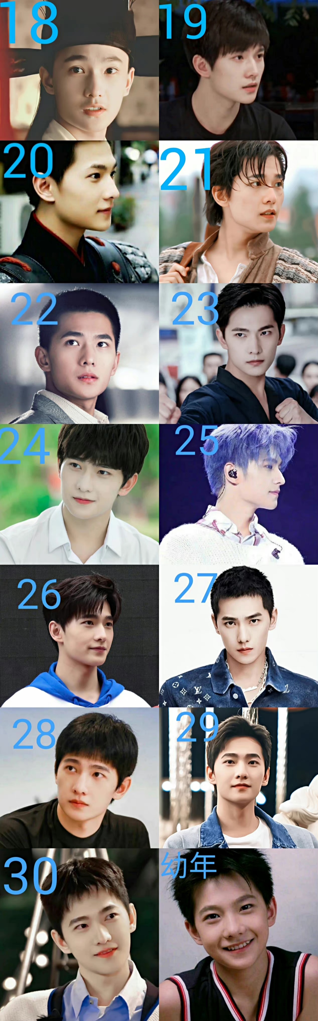 杨洋出道13年颜值变化对比照来一波,神奇的事情发生了!