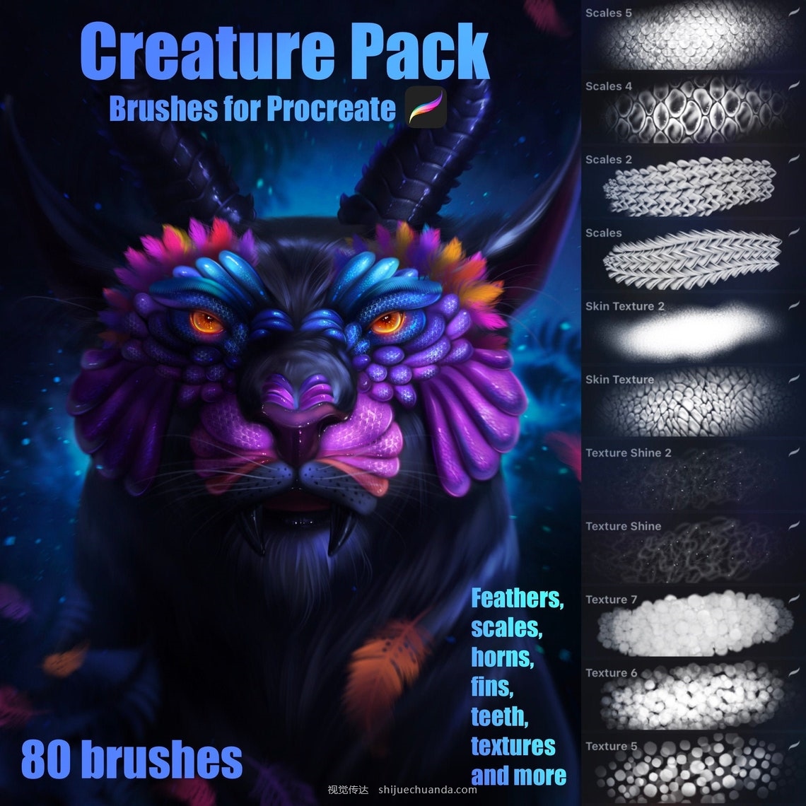 Creature Brushes and Stamps for Procreate-1.jpg