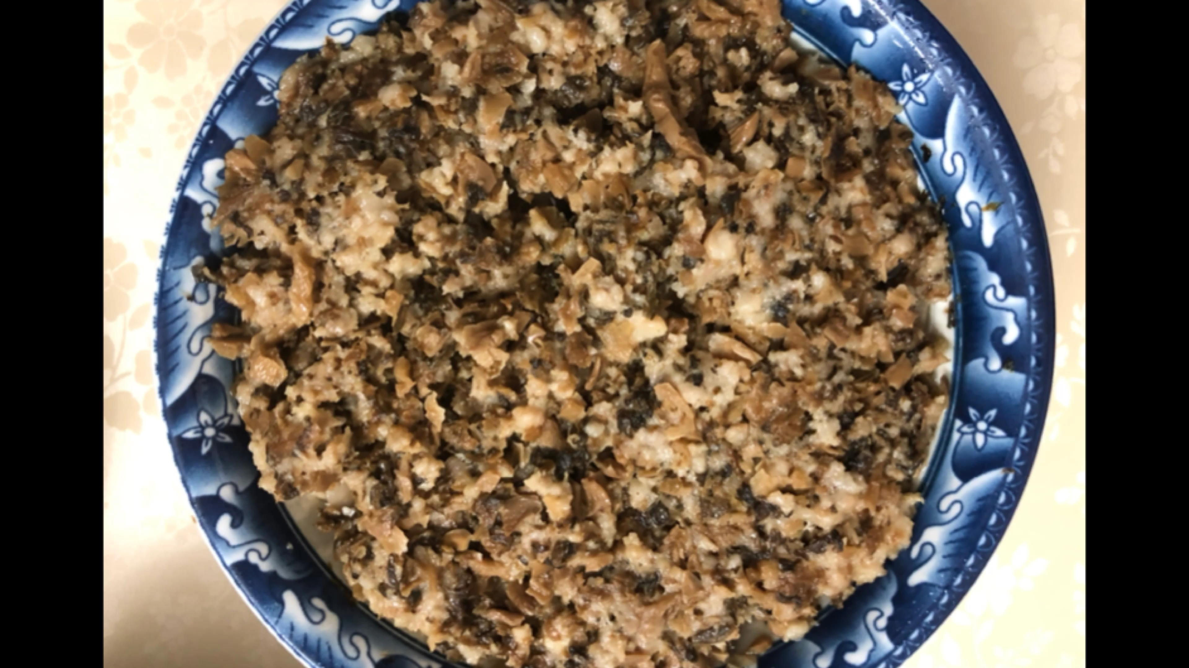 「芥菜肉沫」,肉香,芥菜脆,口感清甜,超级下饭的一道菜