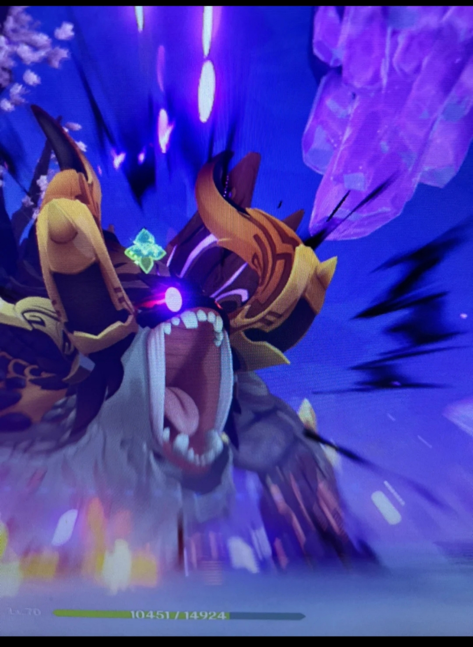 肥坨的眼神好犀利[尬笑][尬笑]#原神