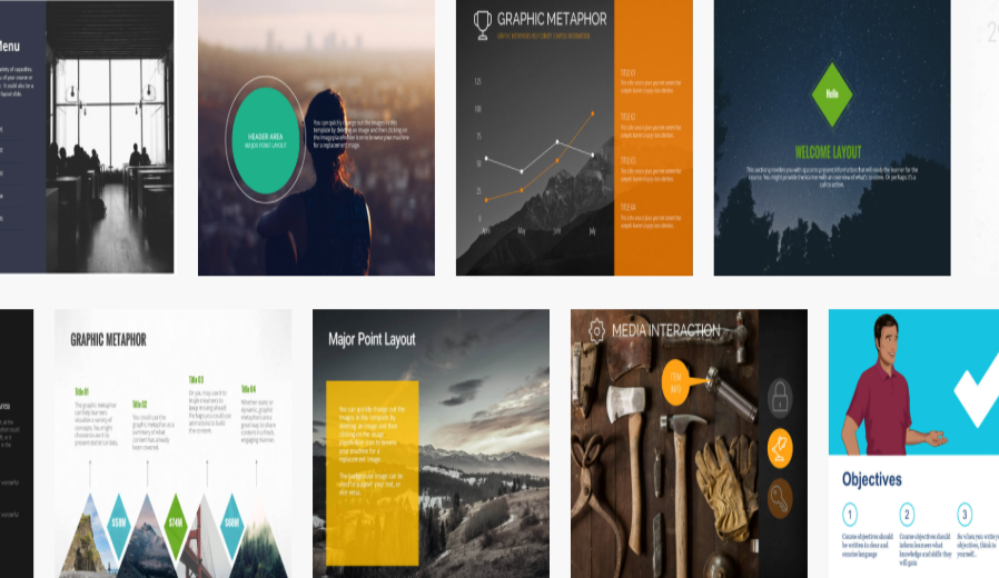 articulate360是一款全新理念的在线和移动学习课件制作工具