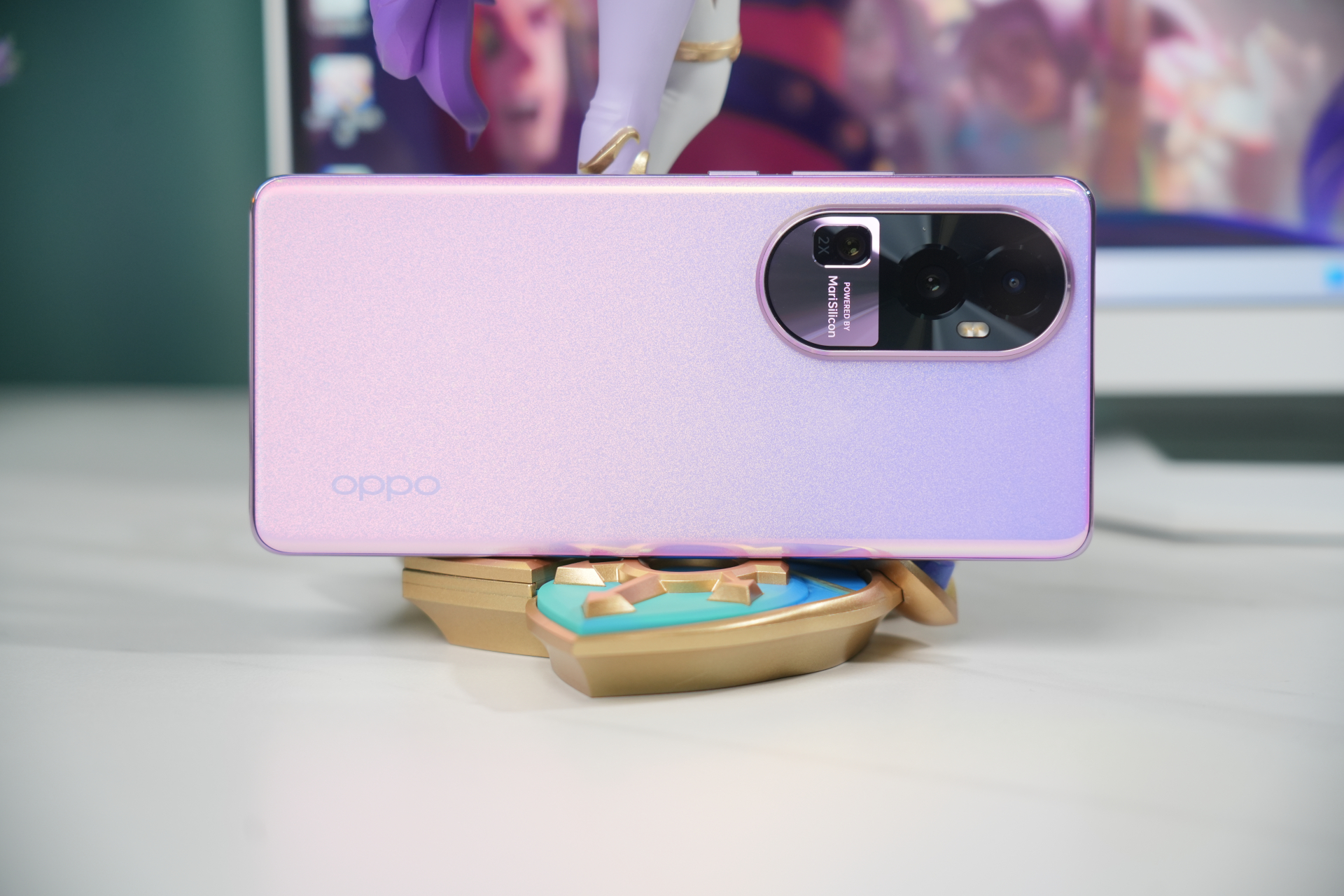 oppo reno10 pro 星籁版 「星籁歌姬·萨勒芬妮专属定制主题」,犹如