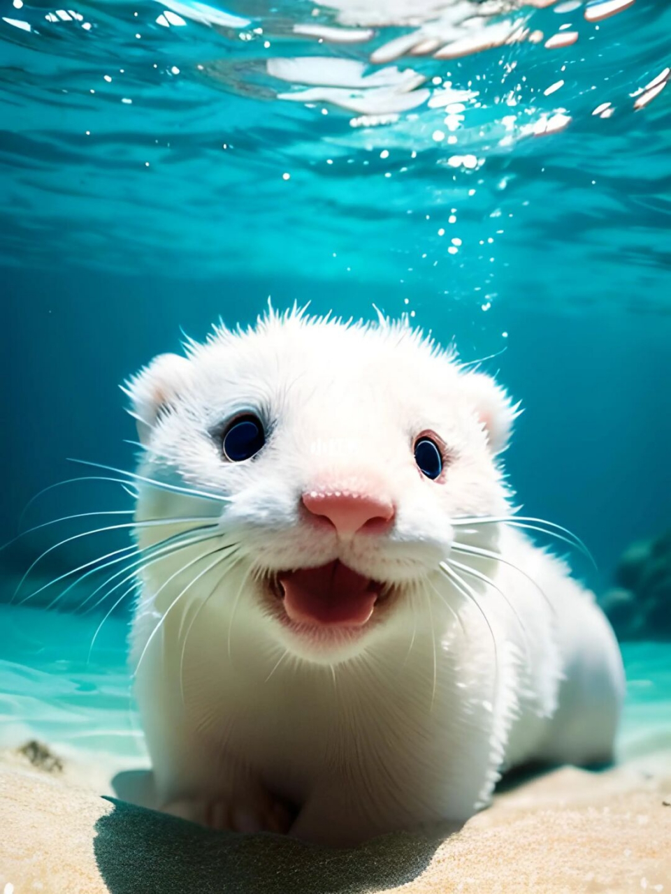 可爱水獭宝宝 水獭宝宝:这只长的这么像哈士奇,天性激发 记录水濑宝宝