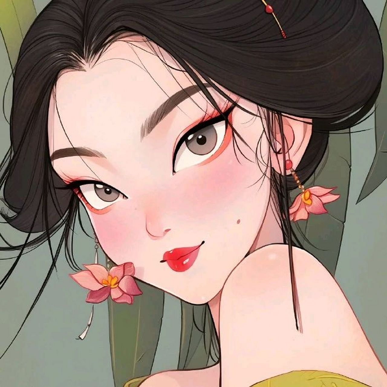 今日头像|国风女生头像,温柔和妩媚并存#百度创作灵感中心# #动漫头像