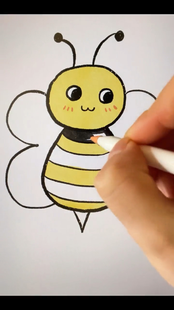 小蜜蜂简笔画