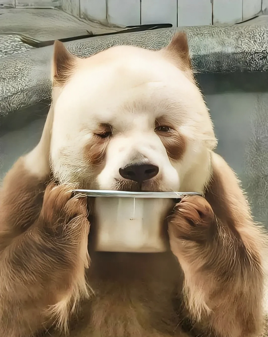 "端奶大师"七仔,这表情是怎么肥四?是醉奶了么?