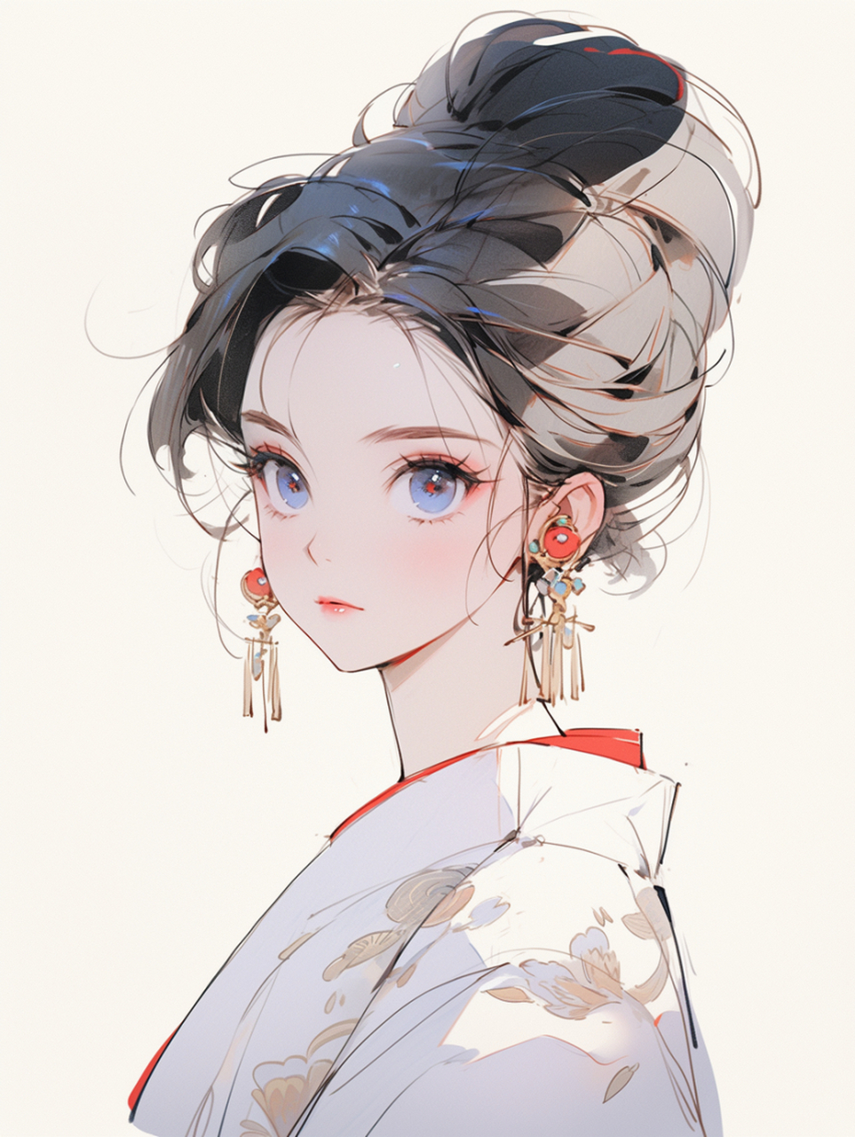 midjourney|国风马克笔插画 676767 #绘画欣赏