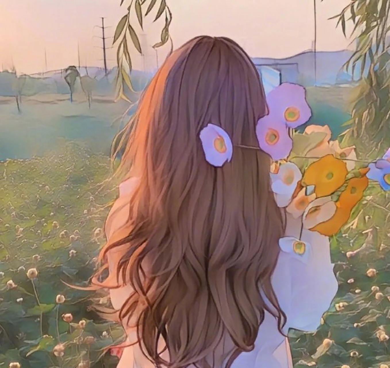 温柔氛围感捧花女生头像 ,30岁喜欢的东西,和20岁不一样了,那时为了爱