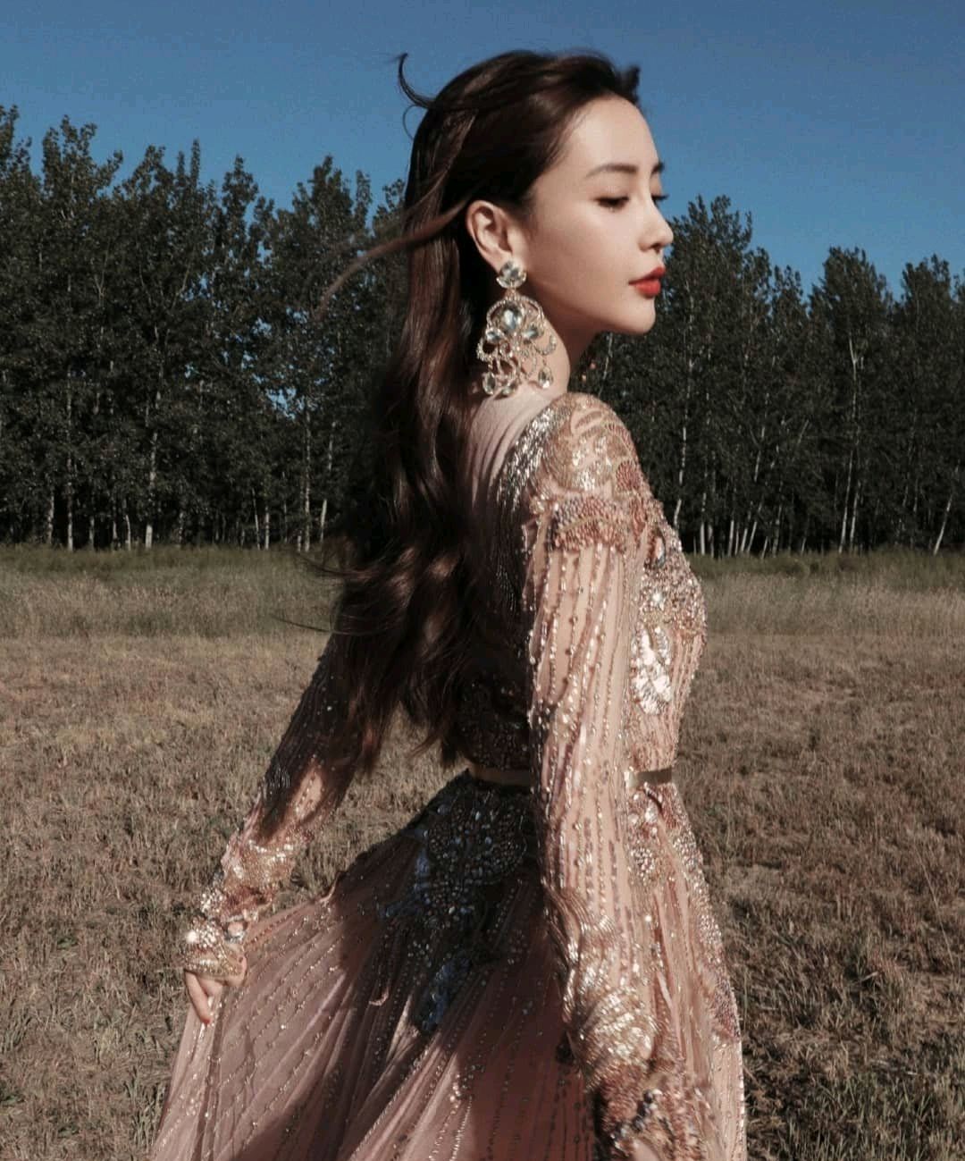 angelababy:钻石鎏金裙典雅大方,灵动飘逸仙气十足!