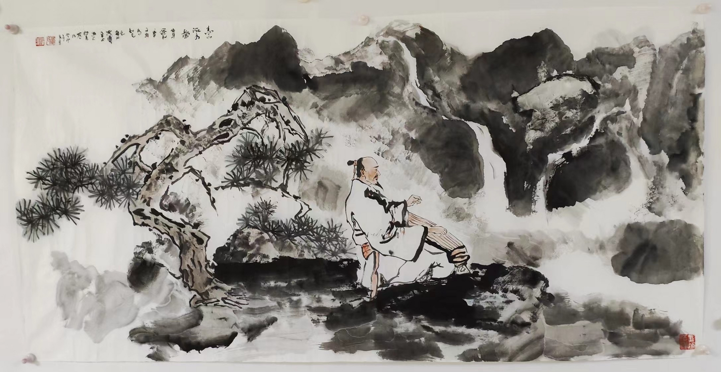 姜国华,李耀春,霖青山水画作品@艺惠藏 #艺惠藏