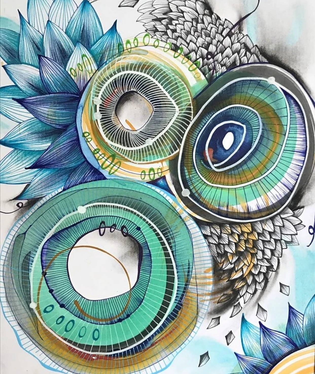 线描课件没那么难,有一些彩色线描素材,能给你一些不一样的灵感