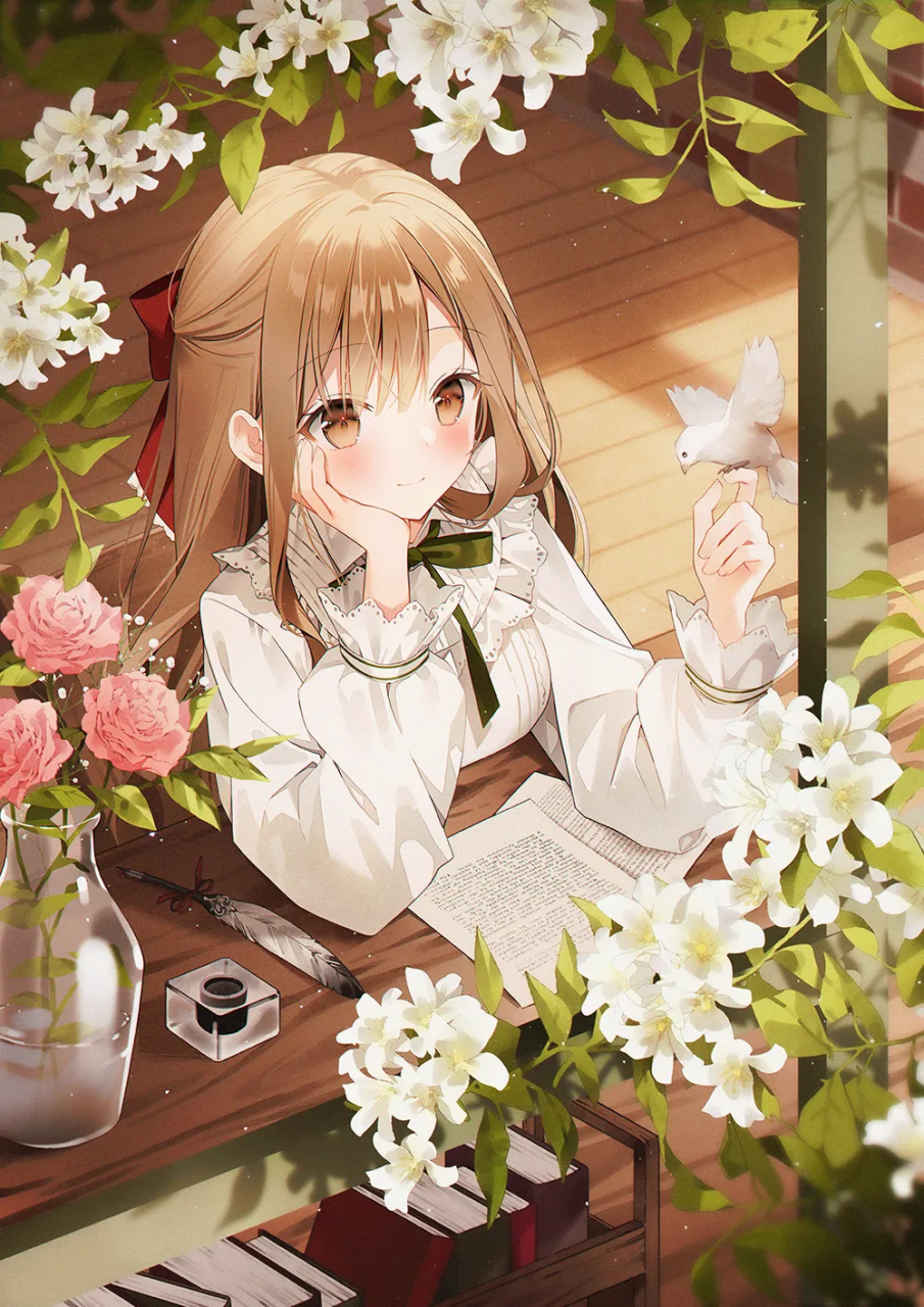 安静的美少女美图欣赏#二次元