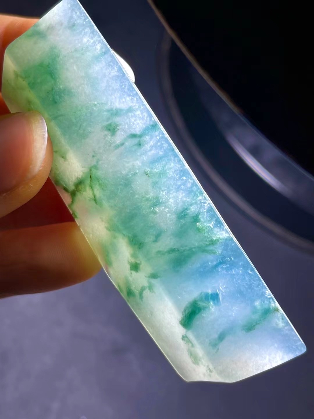 翡翠原石 料冰飘花