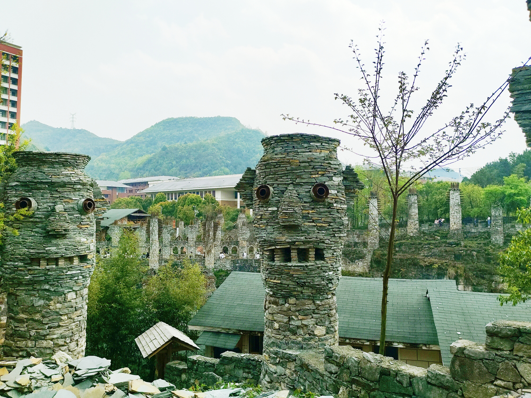 花溪夜郎谷#  传说中神秘的夜郎古国…… 67刚进入花溪夜郎谷,咎