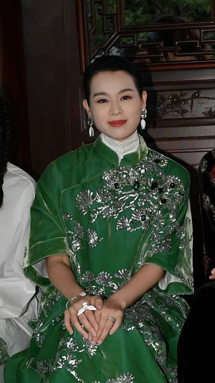 胡杏儿旗袍图片