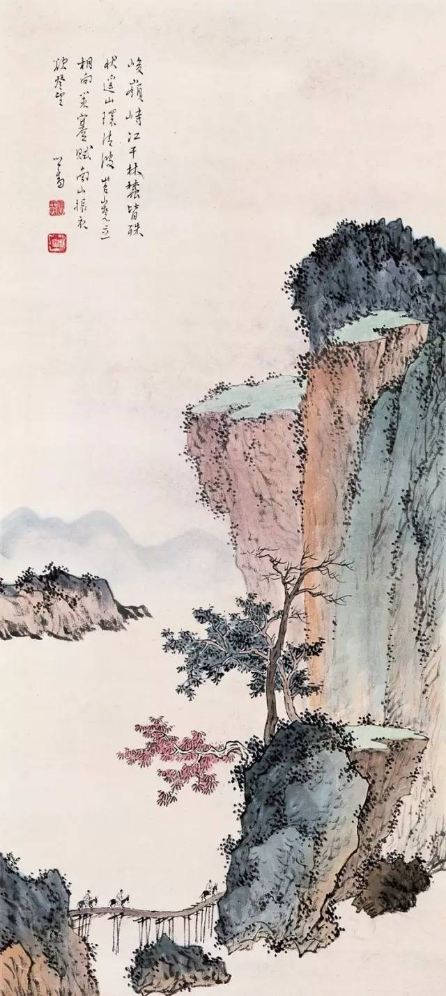 画坛宗师溥心畲山水画作品欣赏