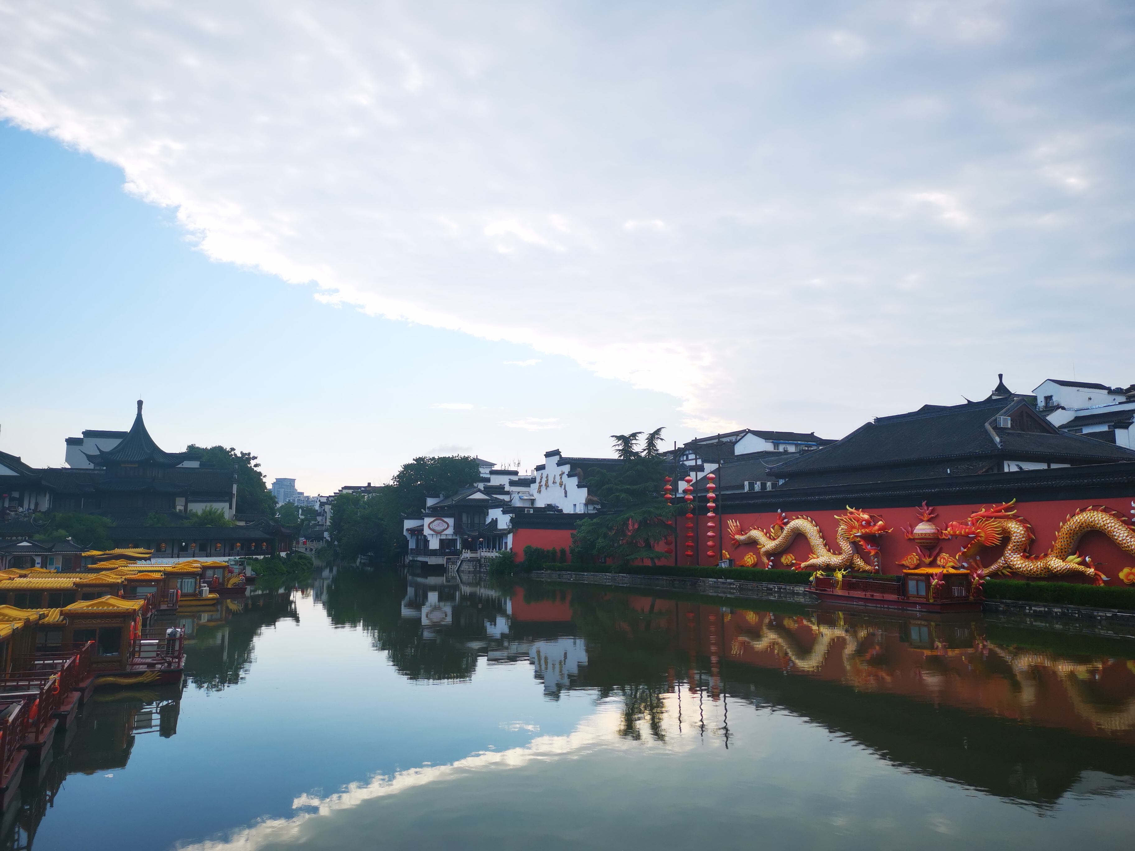 雨后的夫子庙秦淮河晨景