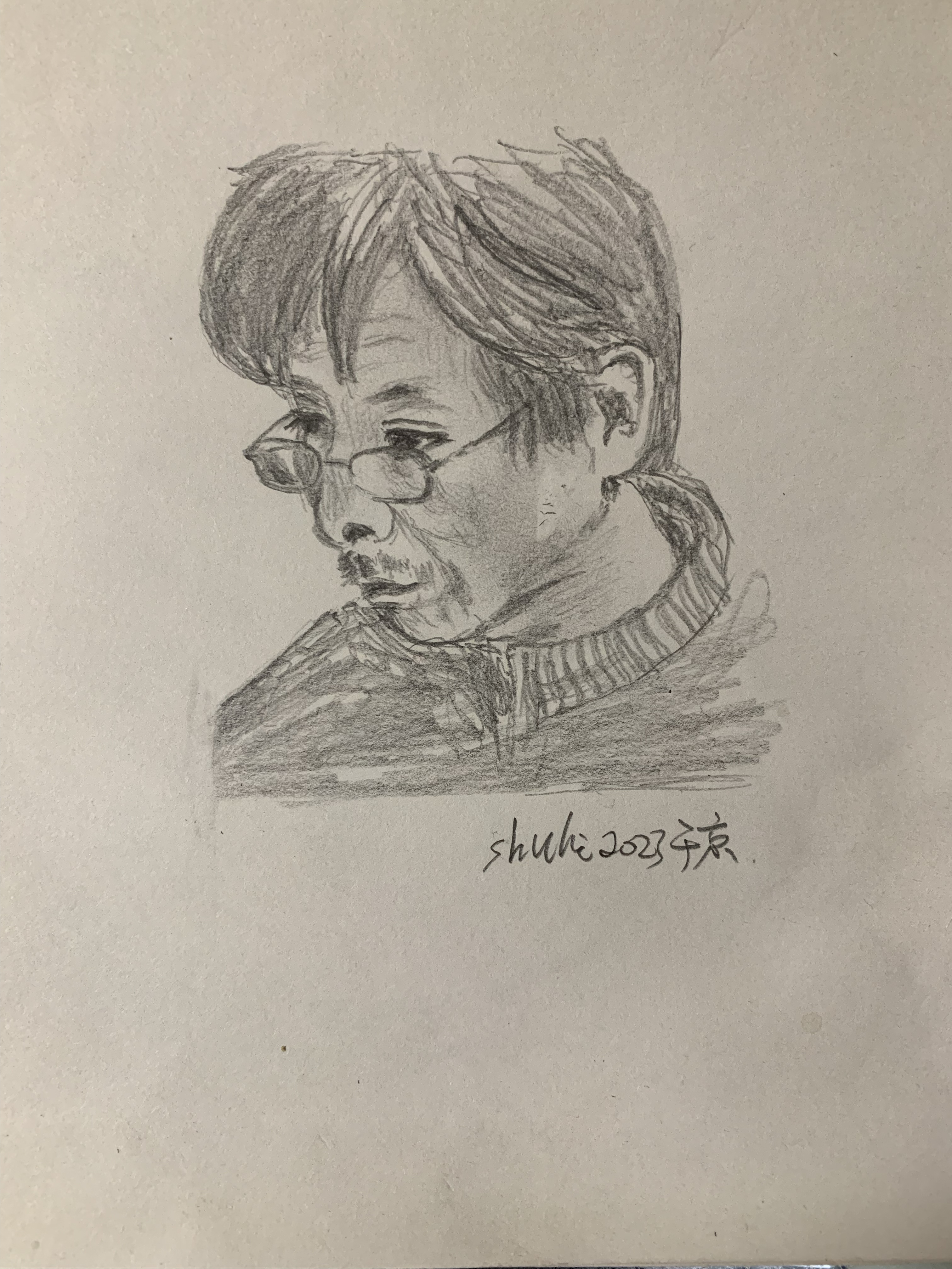 照片速写/画家冷军