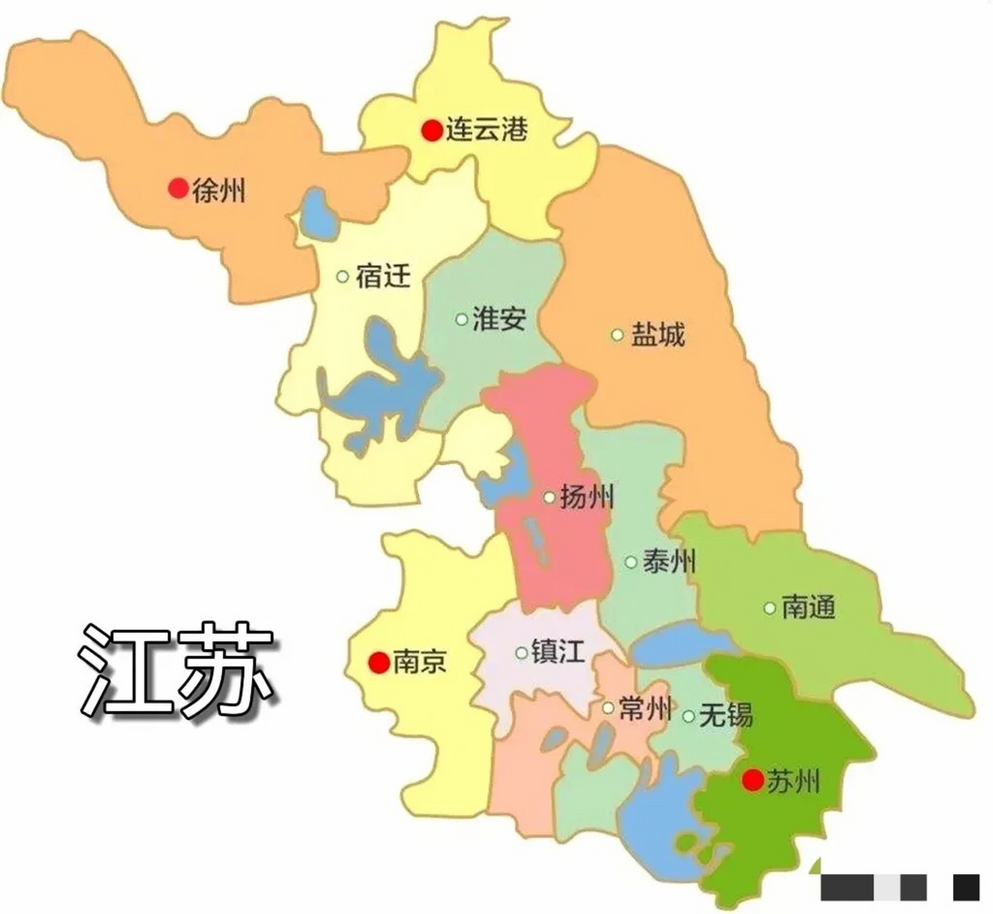 江苏苏南一带,拥挤着五个城市,密度实在太大了,如果算上上海,这一段