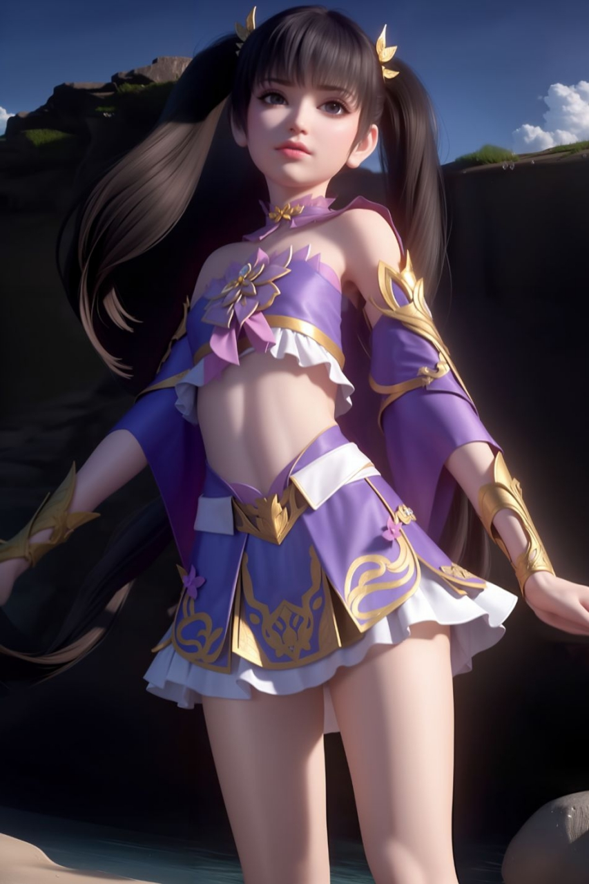 斗破苍穹# 紫妍高清壁纸:这个紫妍让我想起了那个拿着加特林的小姑娘