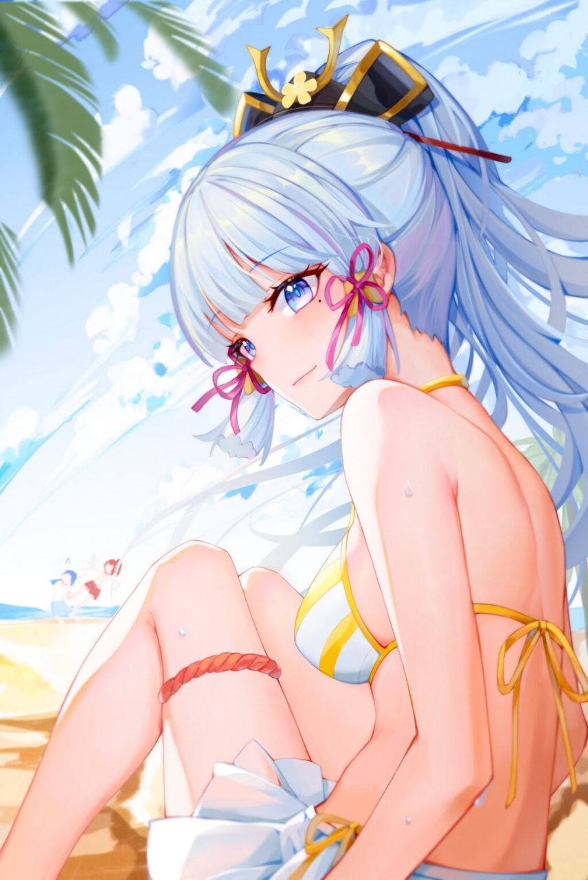 夏天到了,和神里绫华一起去海边玩吧#二次元