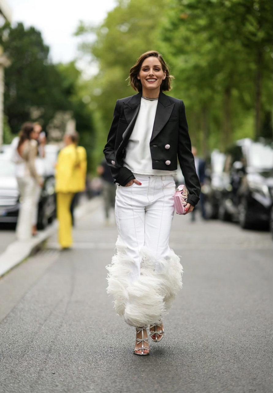 olivia palermo在巴黎外出街拍