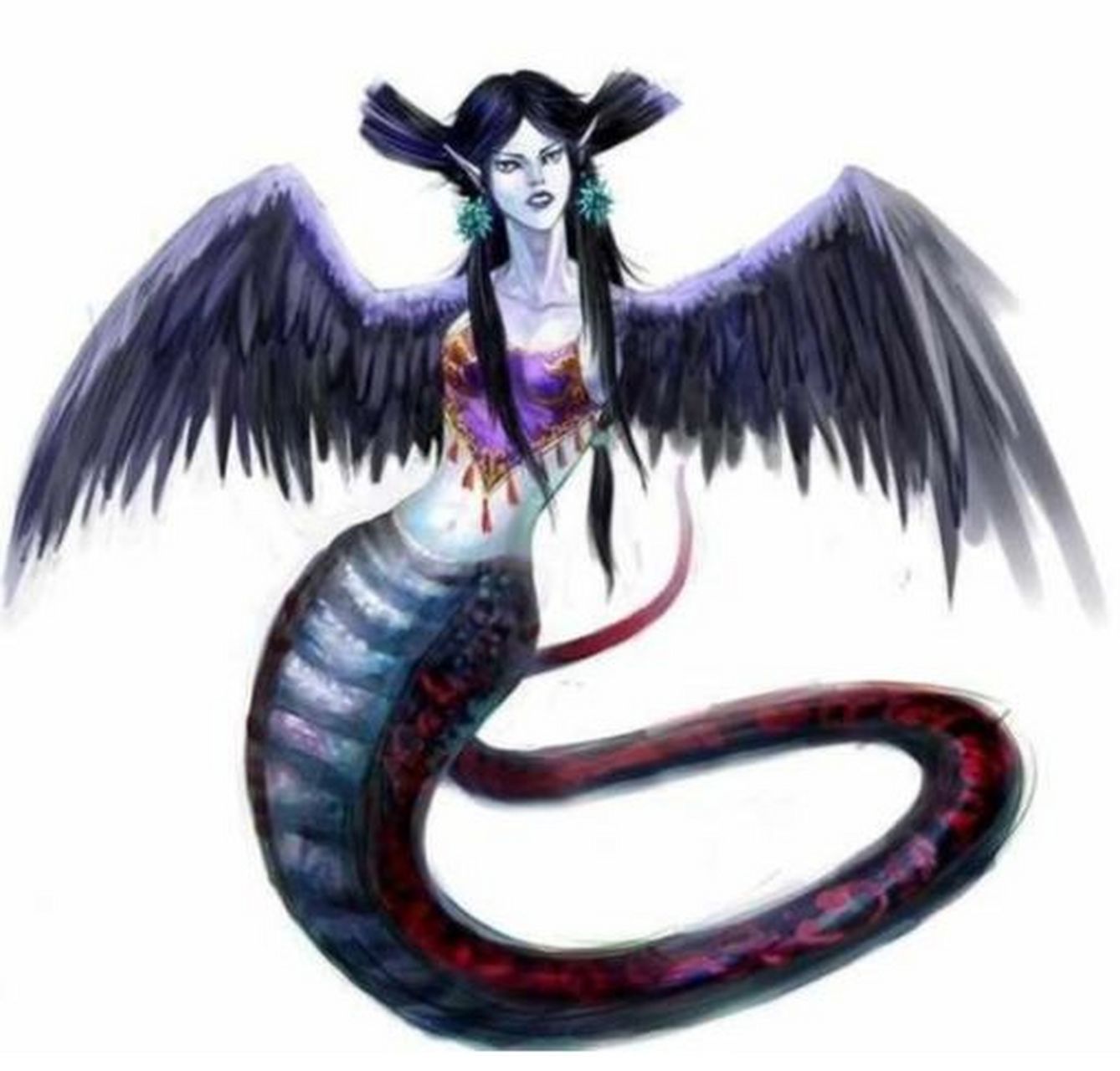 化蛇很少开口发音,一旦发音就会招来滔天的洪水.