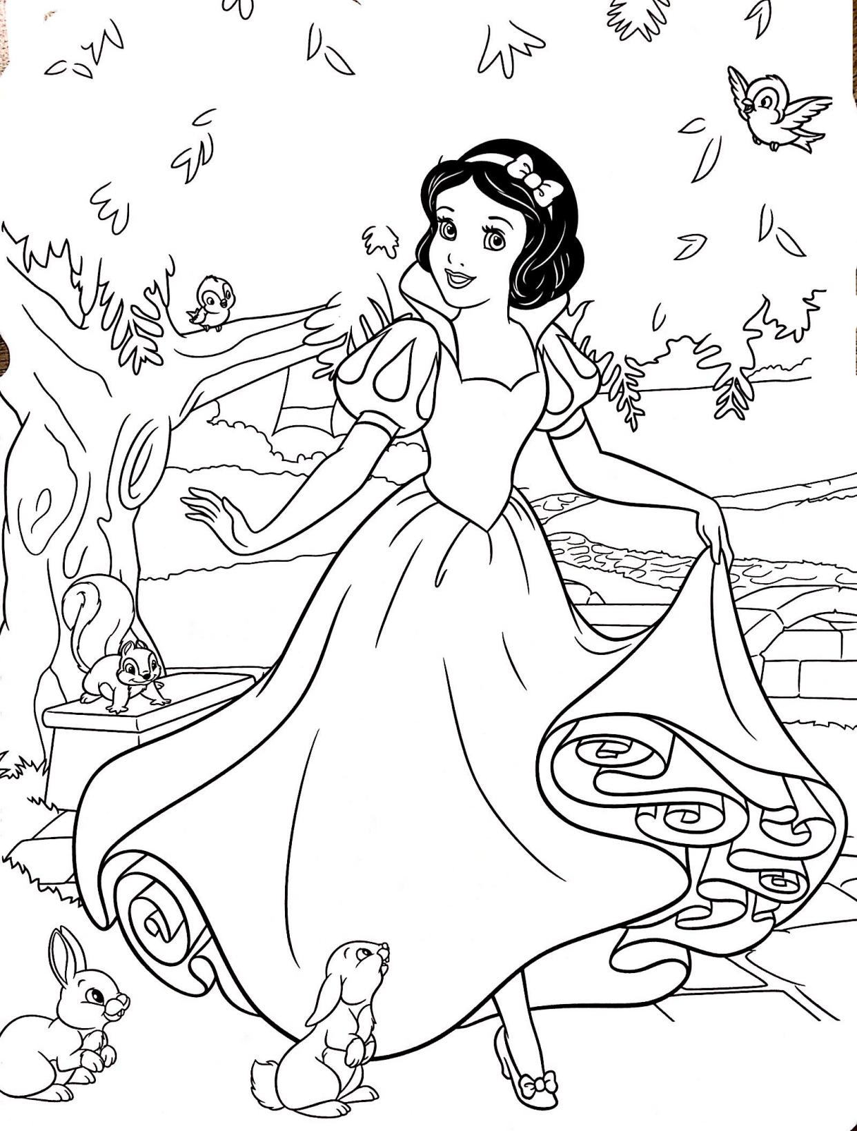 迪士尼公主线稿