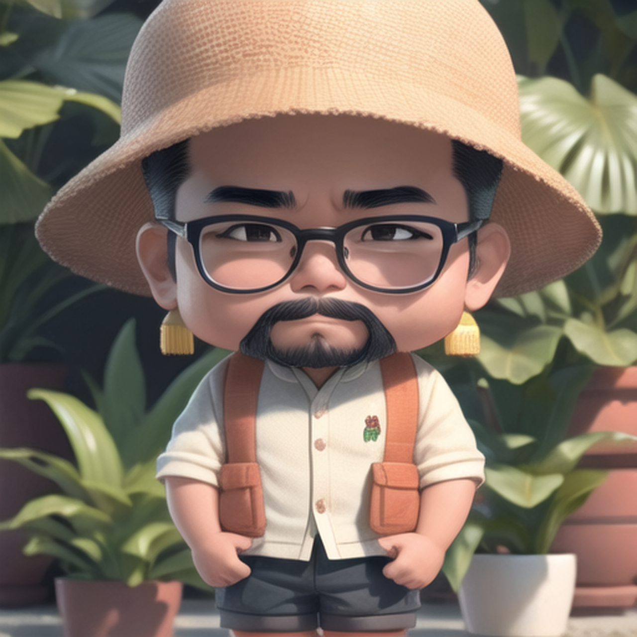 ai绘画之大叔版卡通像!#ai绘画