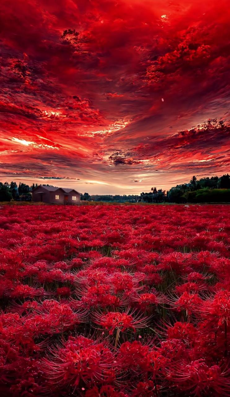 彼岸花开开彼岸 奈何桥前难奈何 忘川无舟何以渡 生死相许记三生