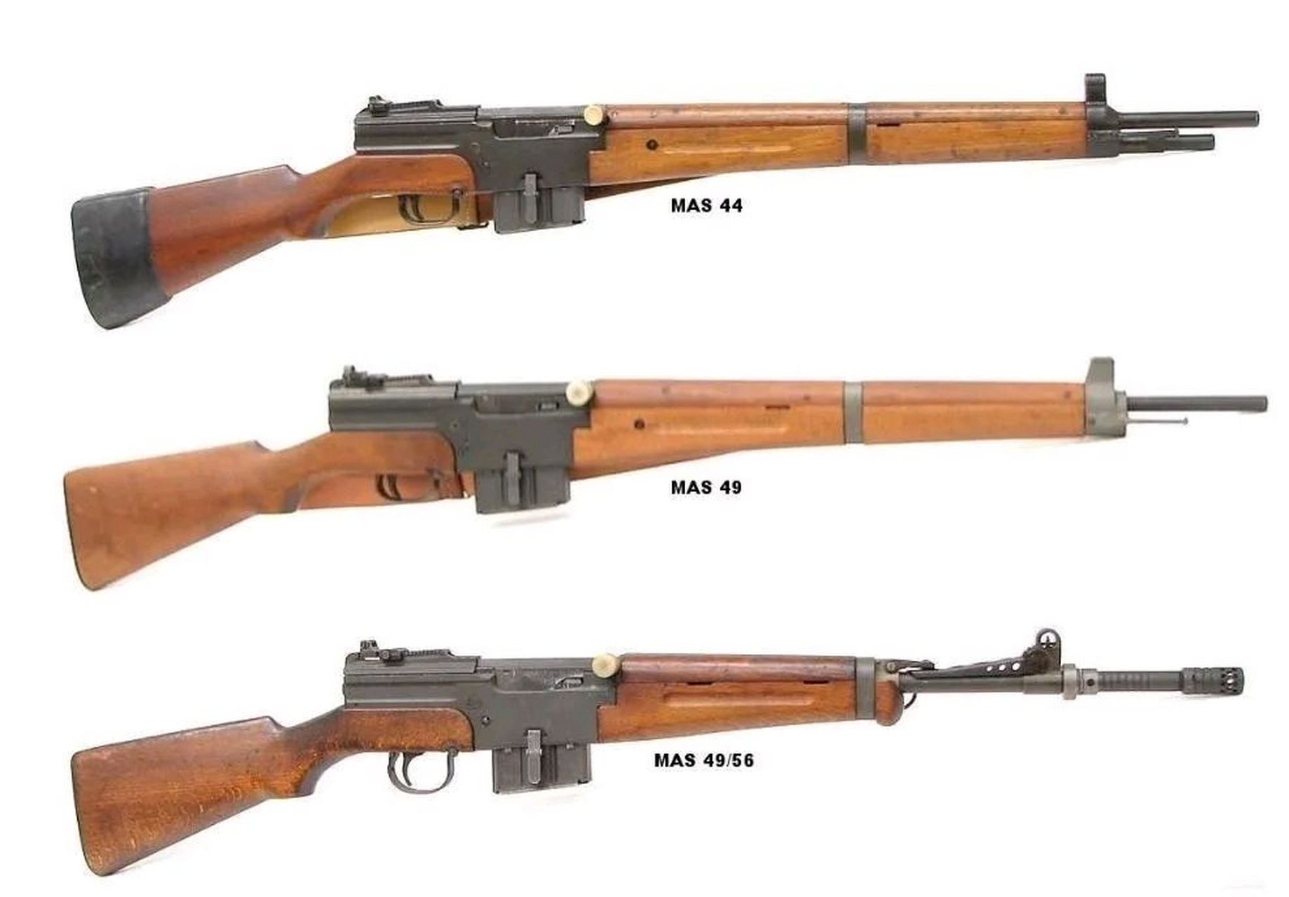 古董名枪服役30年mas49步枪! mas49是法国一款成熟的半自动军用步枪,