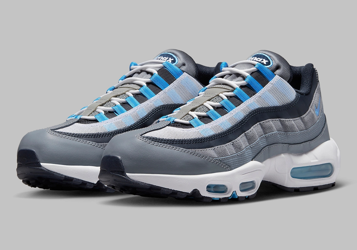 灰度nike air max 95的不同色调的蓝色调
