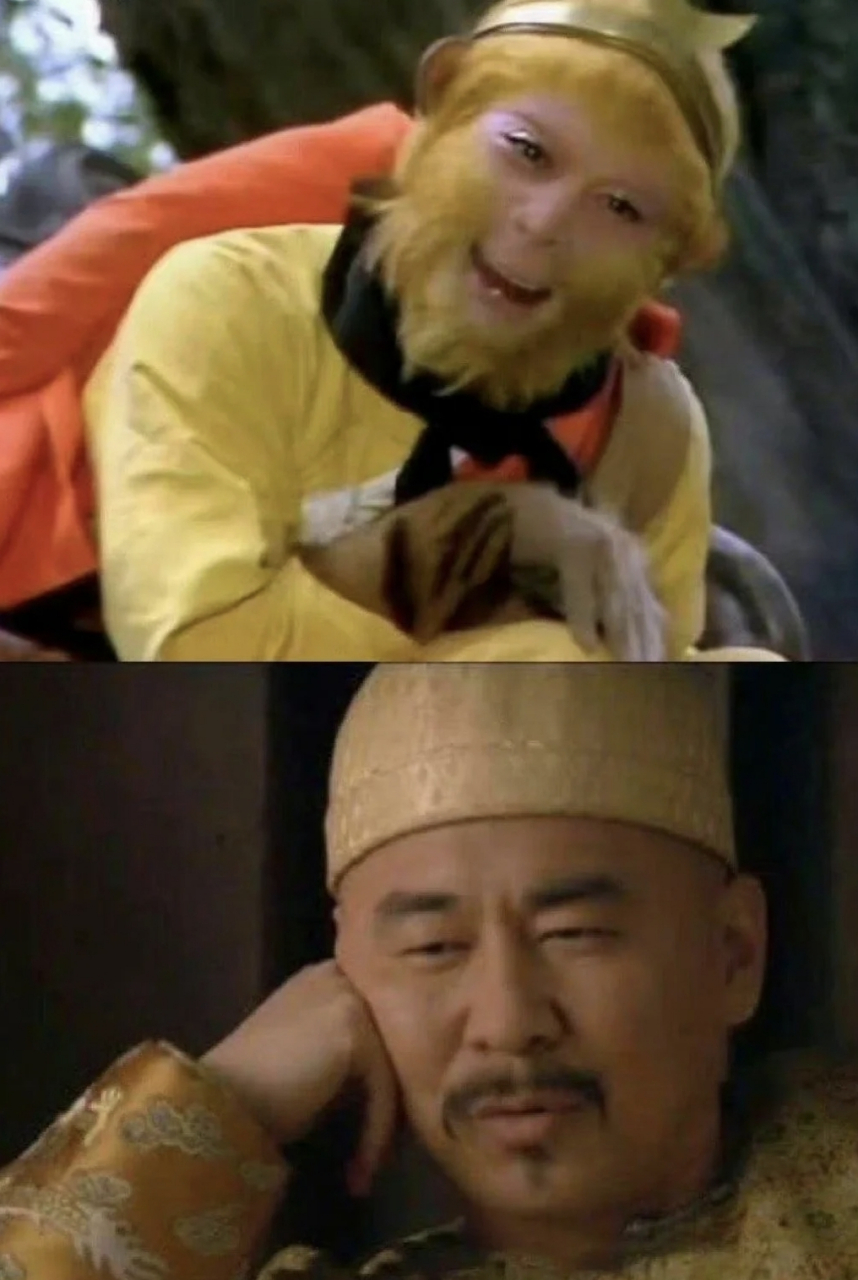 唐僧和华妃的表情一模一样,原来他们等的都是一个穿黄袍的男人,《甄嬛