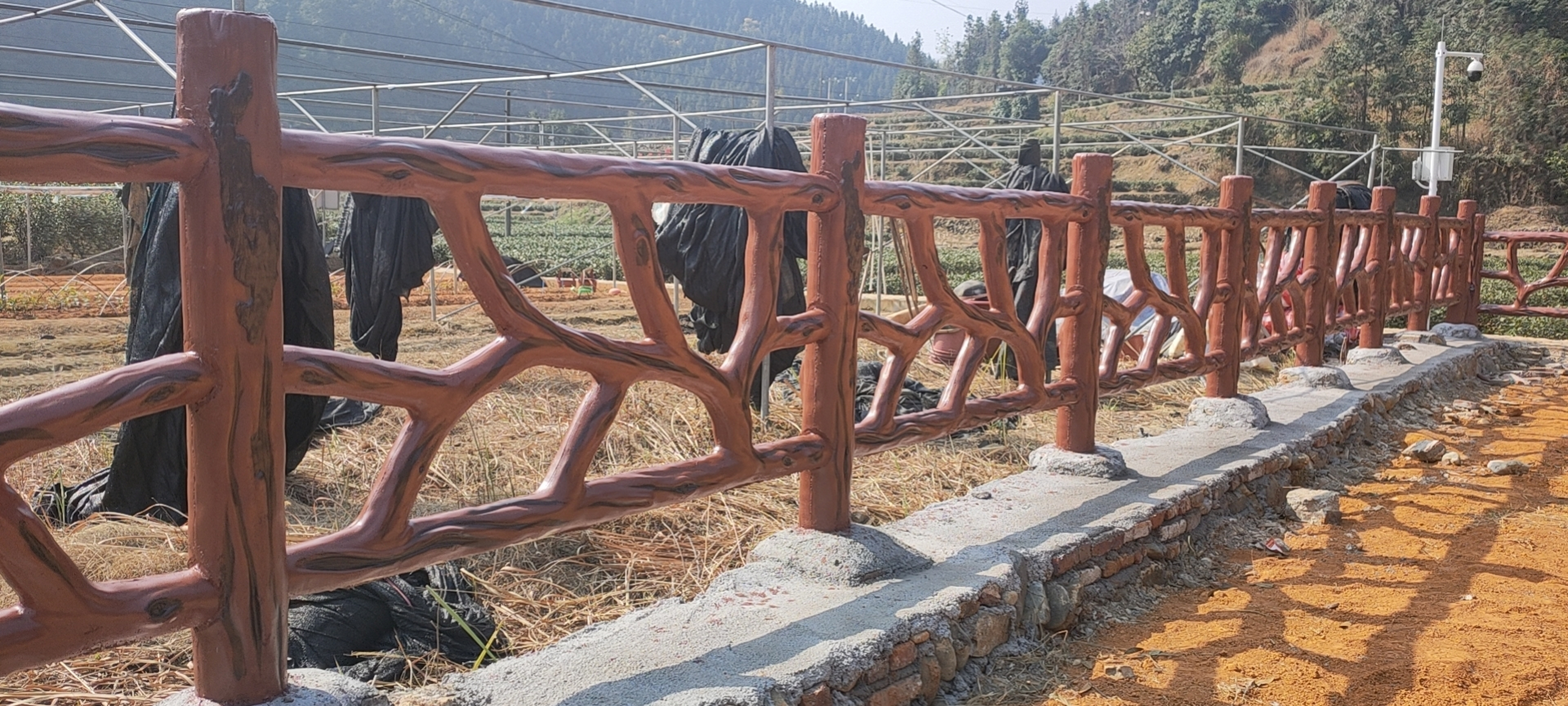 江西仿木护栏效果图片