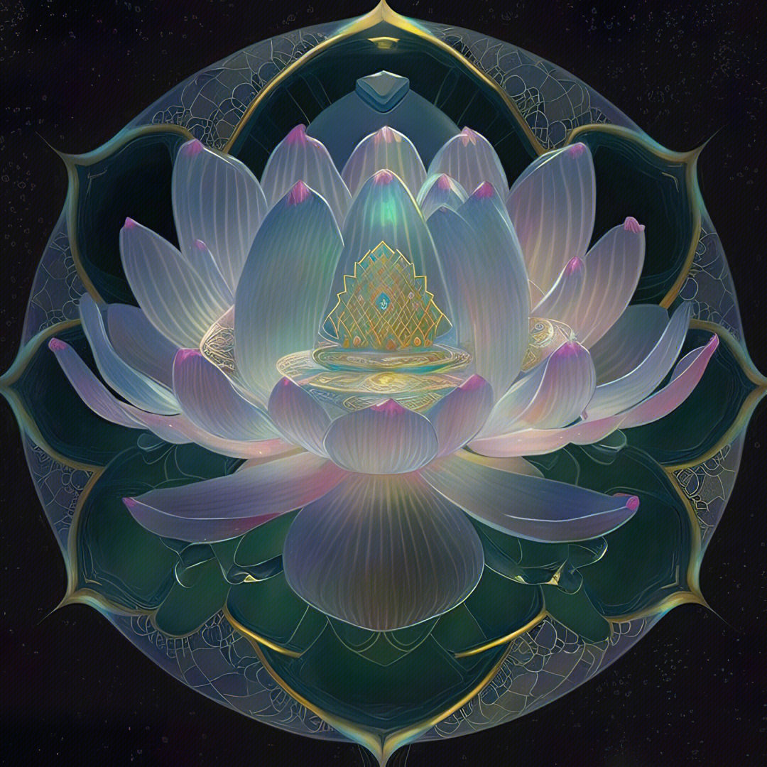 水中之花莲花盛开