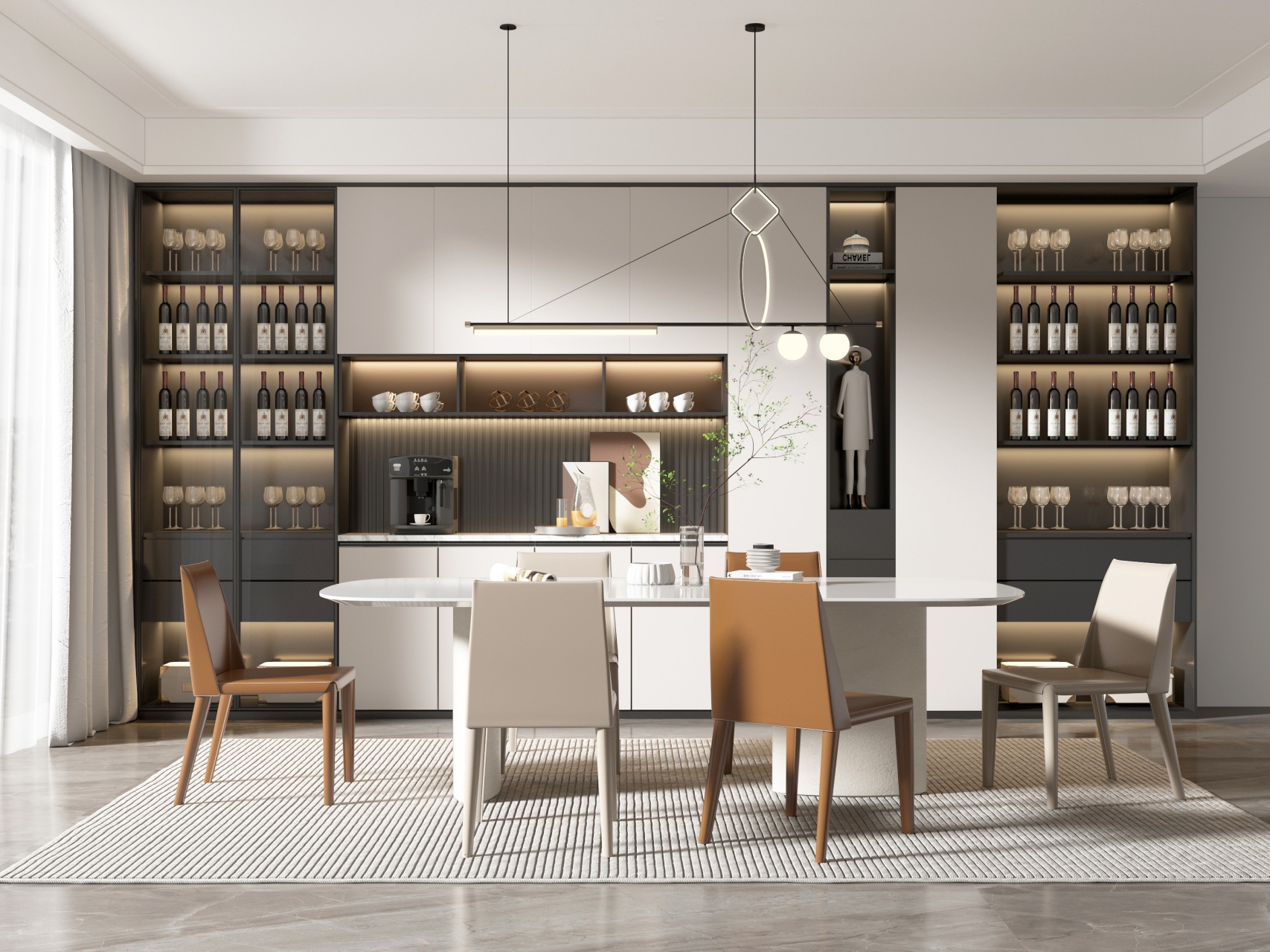 分享9款餐厅设计效果图,时尚高级#装修