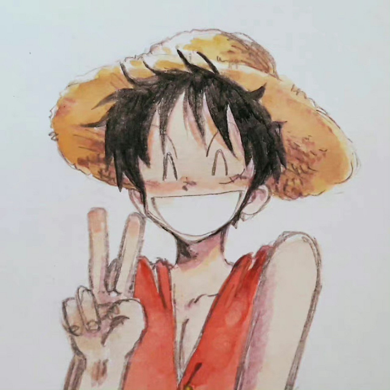 海贼王# 剪刀手路飞