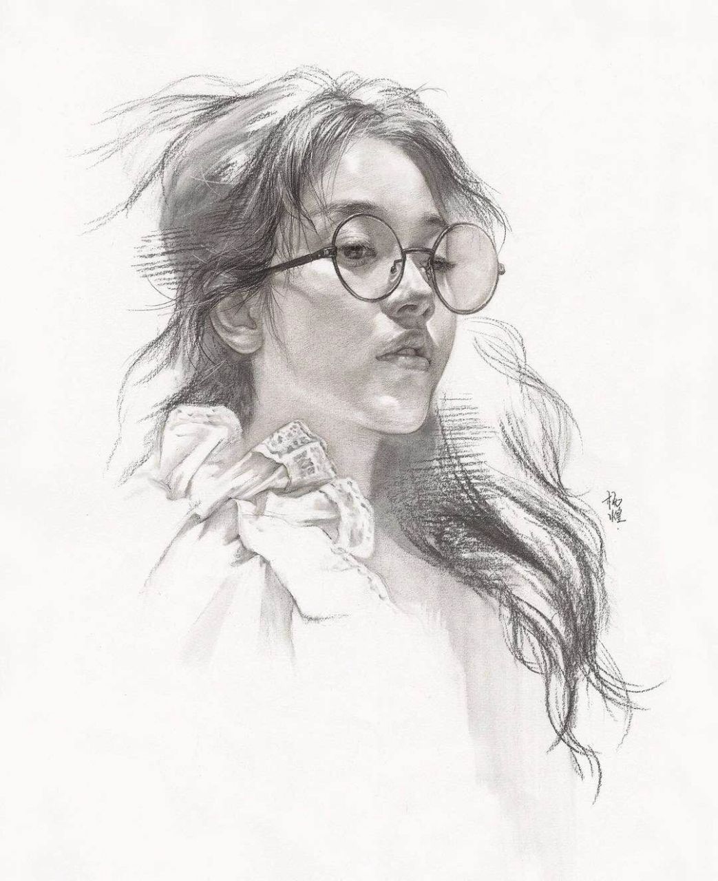 杨煌老师笔下的素描小姐姐到底有多美?一起来欣赏一下吧.
