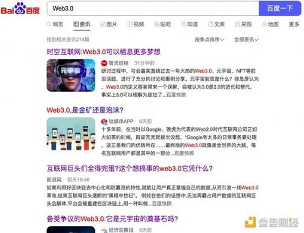 回顾Web3.0的一年变化：搜索指数兜升 投资动作持续加码