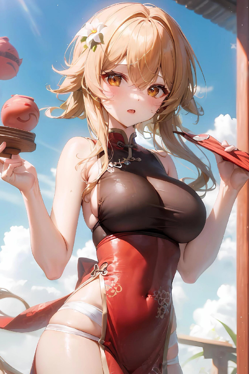 原神荧:这衣服感觉有点紧了#原神# #二次元美图